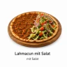 Lahmacun mit Salat